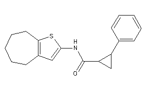 2-phenyl-N-(5,6,7,8-tetrahydro-4H-cyclohepta[b]thiophen-2-yl)cyclopropanecarboxamide