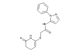 2-[(2-keto-3,4-dihydro-1H-pyridin-6-yl)thio]-N-(2-phenylpyrazol-3-yl)acetamide