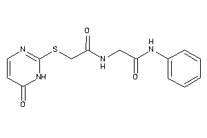 2-[[2-[(6-keto-1H-pyrimidin-2-yl)thio]acetyl]amino]-N-phenyl-acetamide