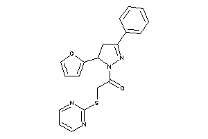 1-[5-(2-furyl)-3-phenyl-2-pyrazolin-1-yl]-2-(2-pyrimidylthio)ethanone