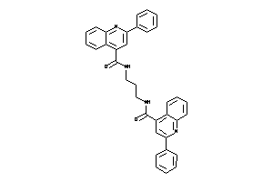 Image of 2-phenyl-N-[3-[(2-phenylquinoline-4-carbonyl)amino]propyl]cinchoninamide