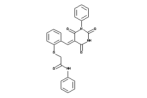 N-phenyl-2-[2-[(2,4,6-triketo-1-phenyl-hexahydropyrimidin-5-ylidene)methyl]phenoxy]acetamide