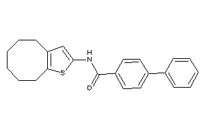 N-(4,5,6,7,8,9-hexahydrocycloocta[b]thiophen-2-yl)-4-phenyl-benzamide