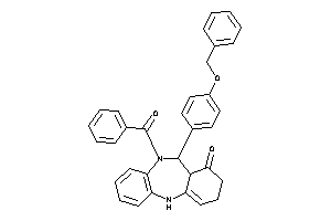 6-(4-benzoxyphenyl)-5-benzoyl-6a,8,9,11-tetrahydro-6H-benzo[b][1,5]benzodiazepin-7-one