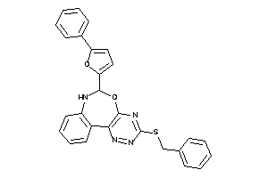 3-(benzylthio)-6-(5-phenyl-2-furyl)-6,7-dihydro-[1,2,4]triazino[5,6-d][3,1]benzoxazepine