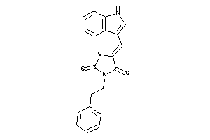 5-(1H-indol-3-ylmethylene)-3-phenethyl-2-thioxo-thiazolidin-4-one