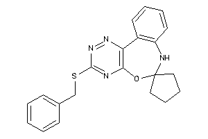 3-(benzylthio)spiro[7H-[1,2,4]triazino[5,6-d][3,1]benzoxazepine-6,1'-cyclopentane]