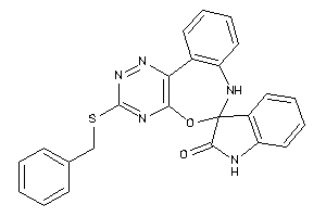 3-(benzylthio)spiro[7H-[1,2,4]triazino[5,6-d][3,1]benzoxazepine-6,3'-indoline]-2'-one