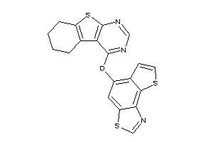 4-thieno[2,3-e][1,3]benzothiazol-5-yloxy-5,6,7,8-tetrahydrobenzothiopheno[2,3-d]pyrimidine