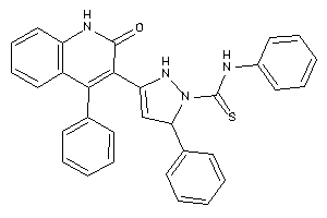 3-(2-keto-4-phenyl-1H-quinolin-3-yl)-N,5-diphenyl-3-pyrazoline-1-carbothioamide