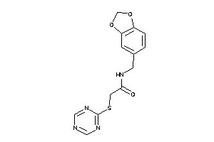 N-piperonyl-2-(s-triazin-2-ylthio)acetamide