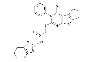 2-[[keto(phenyl)BLAHyl]thio]-N-(4,5,6,7-tetrahydrobenzothiophen-2-yl)acetamide