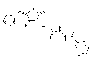 N'-[3-[4-keto-5-(2-thenylidene)-2-thioxo-thiazolidin-3-yl]propanoyl]benzohydrazide