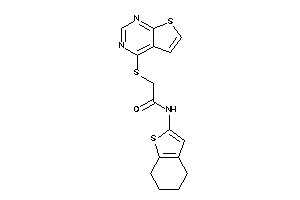 N-(4,5,6,7-tetrahydrobenzothiophen-2-yl)-2-(thieno[2,3-d]pyrimidin-4-ylthio)acetamide