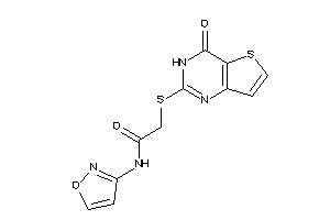 Image of N-isoxazol-3-yl-2-[(4-keto-3H-thieno[3,2-d]pyrimidin-2-yl)thio]acetamide
