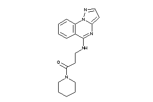 Image of 1-piperidino-3-(pyrazolo[1,5-a]quinazolin-5-ylamino)propan-1-one