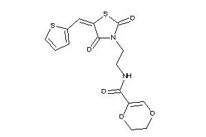 N-[2-[2,4-diketo-5-(2-thenylidene)thiazolidin-3-yl]ethyl]-2,3-dihydro-1,4-dioxine-5-carboxamide