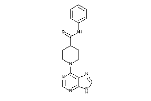 N-phenyl-1-(9H-purin-6-yl)isonipecotamide