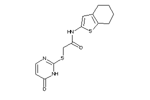 2-[(6-keto-1H-pyrimidin-2-yl)thio]-N-(4,5,6,7-tetrahydrobenzothiophen-2-yl)acetamide