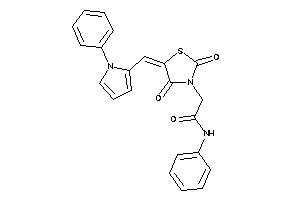 2-[2,4-diketo-5-[(1-phenylpyrrol-2-yl)methylene]thiazolidin-3-yl]-N-phenyl-acetamide