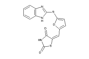 5-[[5-(1H-benzimidazol-2-ylthio)-2-furyl]methylene]thiazolidine-2,4-quinone