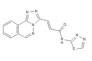 N-(1,3,4-thiadiazol-2-yl)-3-([1,2,4]triazolo[3,4-a]phthalazin-3-yl)acrylamide