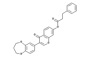 3-phenylpropionic Acid [3-(3,4-dihydro-2H-1,5-benzodioxepin-7-yl)-4-keto-chromen-7-yl] Ester