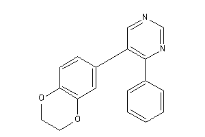 Image of 5-(2,3-dihydro-1,4-benzodioxin-7-yl)-4-phenyl-pyrimidine