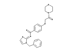 N-(3-benzyl-4-thiazolin-2-ylidene)-4-(2-keto-2-morpholino-ethoxy)benzamide