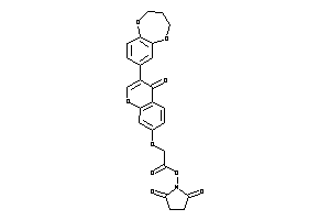 2-[3-(3,4-dihydro-2H-1,5-benzodioxepin-7-yl)-4-keto-chromen-7-yl]oxyacetic Acid Succinimido Ester