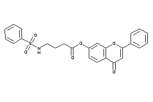 4-(benzenesulfonamido)butyric Acid (4-keto-2-phenyl-chromen-7-yl) Ester