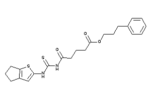 5-(5,6-dihydro-4H-cyclopenta[b]thiophen-2-ylthiocarbamoylamino)-5-keto-valeric Acid 3-phenylpropyl Ester