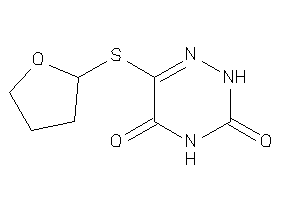 6-(tetrahydrofurylthio)-2H-1,2,4-triazine-3,5-quinone
