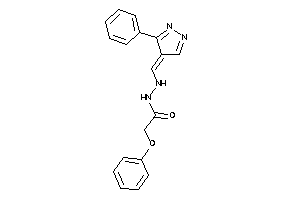2-phenoxy-N'-[(3-phenylpyrazol-4-ylidene)methyl]acetohydrazide