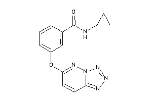 N-cyclopropyl-3-(tetrazolo[5,1-f]pyridazin-6-yloxy)benzamide