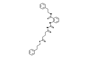 5-keto-5-[[2-(phenethylcarbamoyl)phenyl]thiocarbamoylamino]valeric Acid 3-phenylpropyl Ester