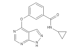 N-cyclopropyl-3-(1H-pyrazolo[3,4-d]pyrimidin-4-yloxy)benzamide