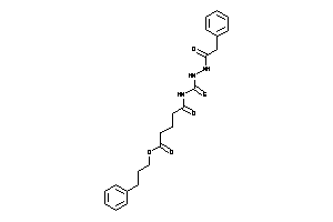 Image of 5-keto-5-[[(2-phenylacetyl)amino]thiocarbamoylamino]valeric Acid 3-phenylpropyl Ester