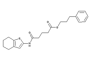 5-keto-5-(4,5,6,7-tetrahydrobenzothiophen-2-ylamino)valeric Acid 3-phenylpropyl Ester