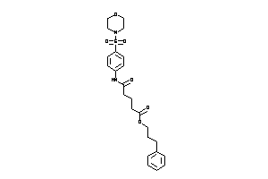 Image of 5-keto-5-(4-morpholinosulfonylanilino)valeric Acid 3-phenylpropyl Ester