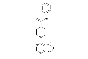 1-(9H-purin-6-yl)-N-(2-pyridyl)isonipecotamide