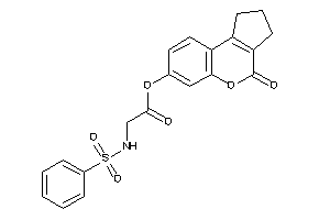 Image of 2-(benzenesulfonamido)acetic Acid (4-keto-2,3-dihydro-1H-cyclopenta[c]chromen-7-yl) Ester