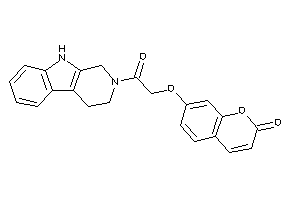 7-[2-keto-2-(1,3,4,9-tetrahydro-$b-carbolin-2-yl)ethoxy]coumarin