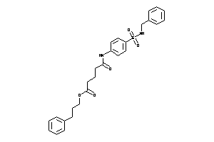 5-[4-(benzylsulfamoyl)anilino]-5-keto-valeric Acid 3-phenylpropyl Ester