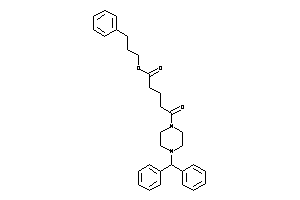 5-(4-benzhydrylpiperazino)-5-keto-valeric Acid 3-phenylpropyl Ester