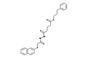 Image of 5-keto-5-[N'-[2-(2-naphthoxy)acetyl]hydrazino]valeric Acid 3-phenylpropyl Ester