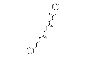 5-keto-5-[N'-(2-phenylacetyl)hydrazino]valeric Acid 3-phenylpropyl Ester