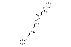 5-[N'-(4-anilino-4-keto-butanoyl)hydrazino]-5-keto-valeric Acid 3-phenylpropyl Ester