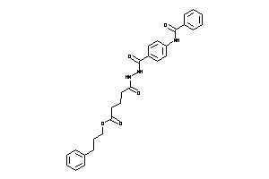 5-[N'-(4-benzamidobenzoyl)hydrazino]-5-keto-valeric Acid 3-phenylpropyl Ester
