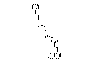 5-keto-5-[N'-[2-(1-naphthoxy)acetyl]hydrazino]valeric Acid 3-phenylpropyl Ester